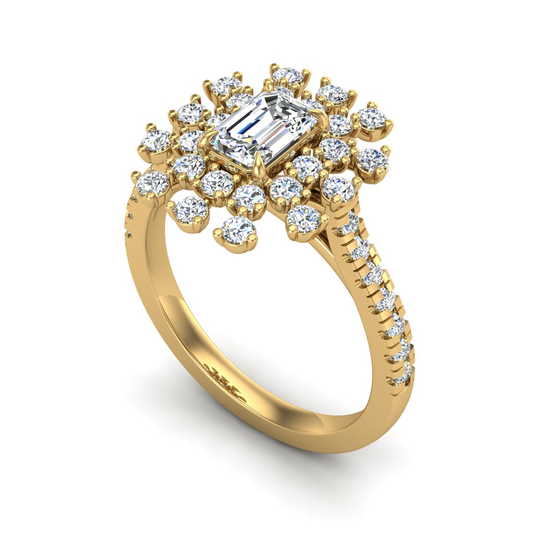 Janet Halo Engagement Ring